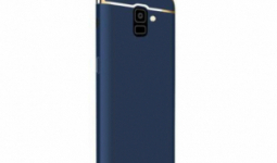 Samsung SM-J600F Galaxy J6 (2018), Mofi Shield Slim műanyag védőtok, 0,9mm vékony, Kék