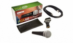 Shure PGA48 XLR dinamikus mikrofon + kábel