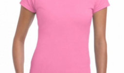 Softstyle Gildan női póló, azalea