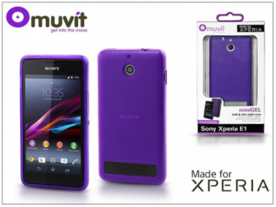 Sony Xperia E1 hátlap - Made for Xperia Muvit miniGel - lila