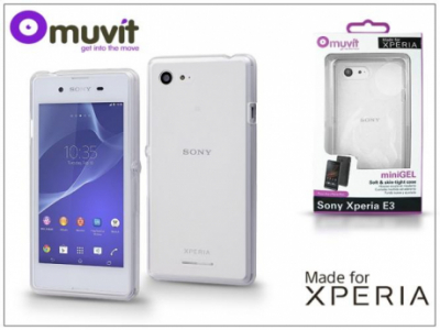 Sony Xperia E3 (D2203) hátlap - Made for Xperia Muvit miniGel - clear
