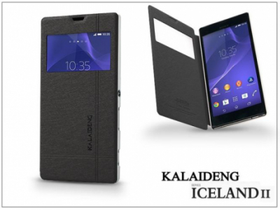 Sony Xperia T3 (D5103) flipes tok - Kalaideng Iceland 2 Series View Cover - black