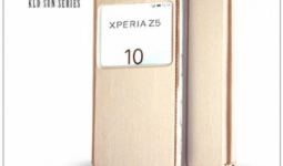 Sony Xperia Z5 (E6653) flipes tok - Kalaideng Sun Series View Cover - golden