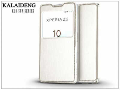 Sony Xperia Z5 (E6653) flipes tok - Kalaideng Sun Series View Cover - white