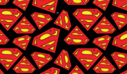 Superman logo flanel méteráru - (Superman Tossed Logo)