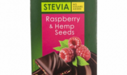 Sweet & safe táblás étcsoki steviával málnával és kenderrel 90 g