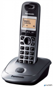 Telefon, vezeték nélküli, PANASONIC "KX-TG2511HGM", szürke