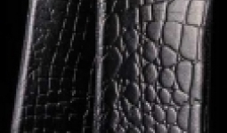 Telone Special Croco álló kihúzhatós bőrtok Samsung i9070 Galaxy S Advance méretű fekete**