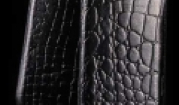 Telone Special Croco álló kihúzhatós bőrtok Samsung S6500 Galaxy mini 2 méretű fekete**