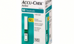Tesztcsík, vércukor mérésére, 25 darabos, Accu-Chek Active vércukormérő készülékhez