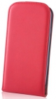 TFO DeLuxe lefelé nyíló bőrbevonatos fliptok kártyatartóval Apple iPhone 6 4.7, 6S 4.7-hez piros (GSM009444)*