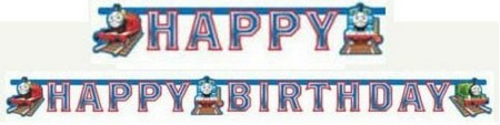 Thomas a gőzmozdony Happy Birthday felirat 180cm