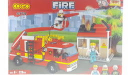 Tűzoltóautóállomás Építőkészlet
