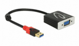 USB 3.0?VGA Adapter DELOCK 62738 20 cm Fekete