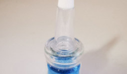 UV - NEON csillámpor csőrös üvegben - Kék 7 ml