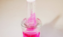 UV - NEON csillámpor csőrös üvegben - Pink 7 ml