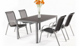 Vergio 4+ - alumínium kerti bútor garnitúra (1x Ryan asztal + 4x Vera Basic szék)