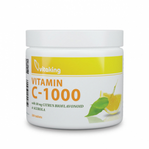 Vitaking C-vitamin Acerola 1000mg Tabletta 200db