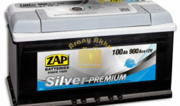 Zap Silver Premium 12v 100ah 900A Jobb+ normál saru autó akkumulátor 